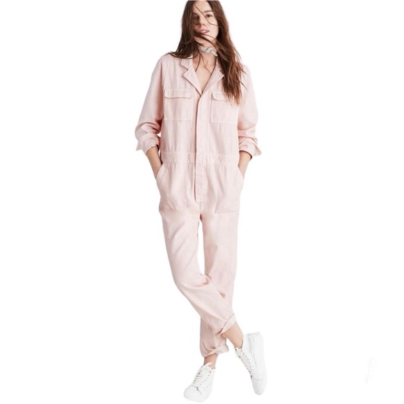 Madewell Pants - Madewell Signature Coverall Jumpsuit in Soft Pink
